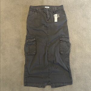 Garage Dark Gray Pencil Skirt